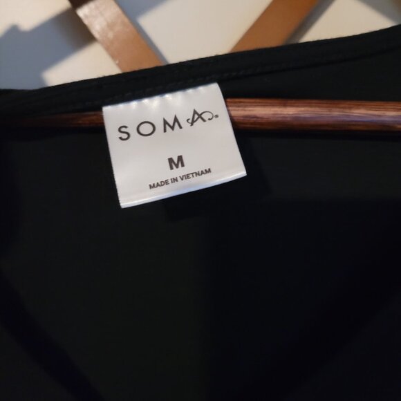 Soma Jersey Knit Tee Shirt Maxi Dress SZ M - Picture 4 of 5